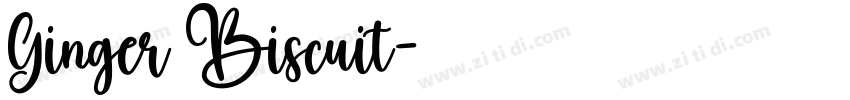 Ginger Biscuit字体转换